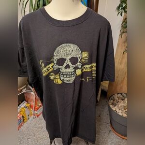 Men's Harley Davidson Skull SS Cotton Tee Mackinaw City Mi Sz 2x